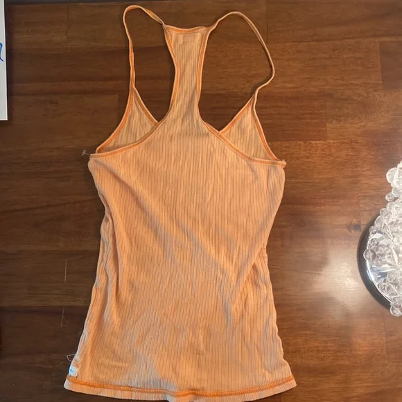orange Abercrombie racer back tank top - Picture 2 of 4